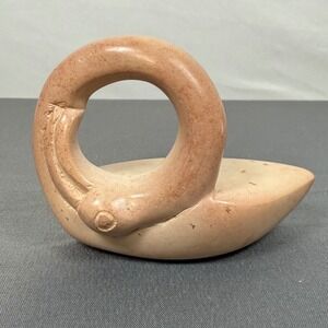 Hand Carved Soapstone Bird Sculpture Kenyan Art Bird Napkin Holder